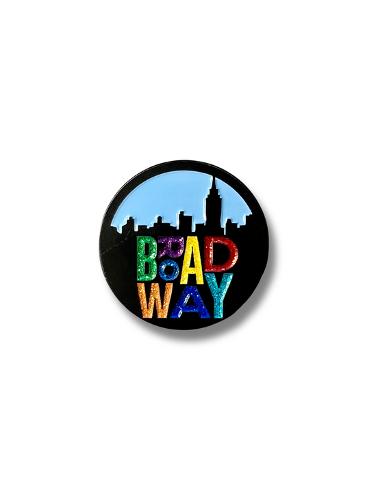 Blue Skyline Broadway Enamel Pin