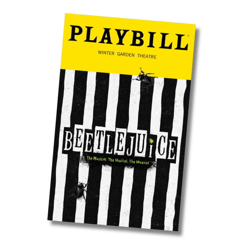 Beetlejuice Playbill Sticker