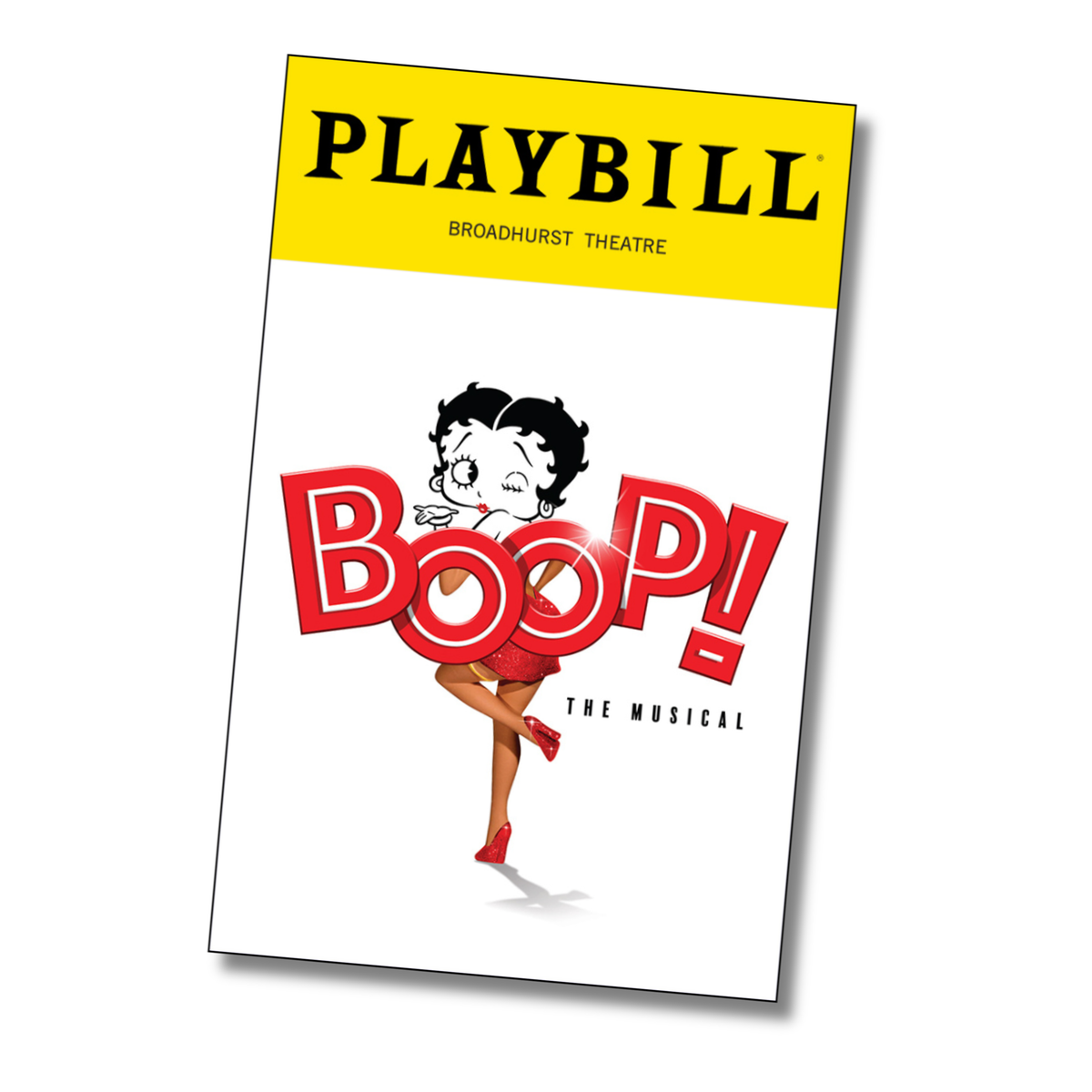 Boop! The Musical Playbill Sticker