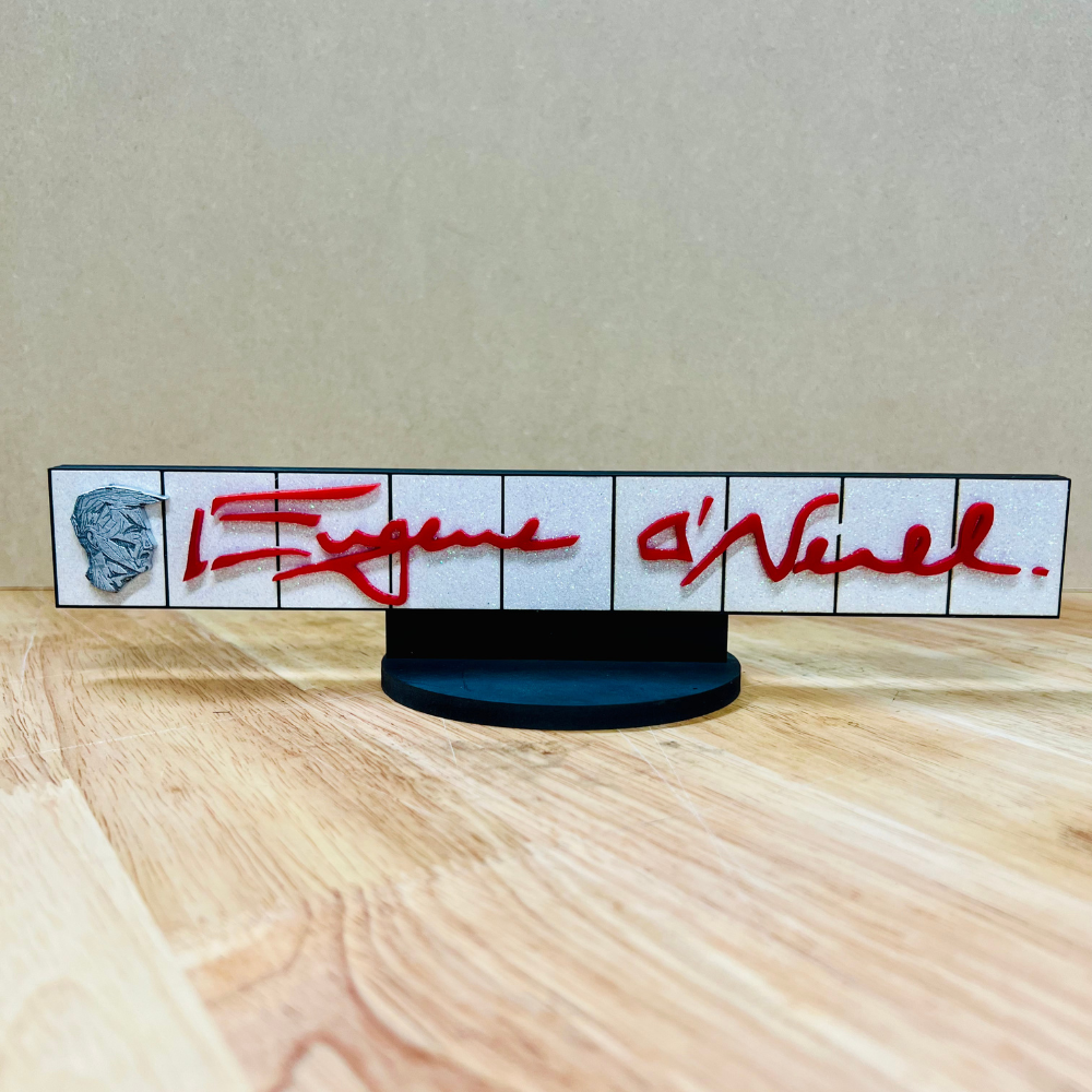Eugene O'Neill Marquee Shelf Art