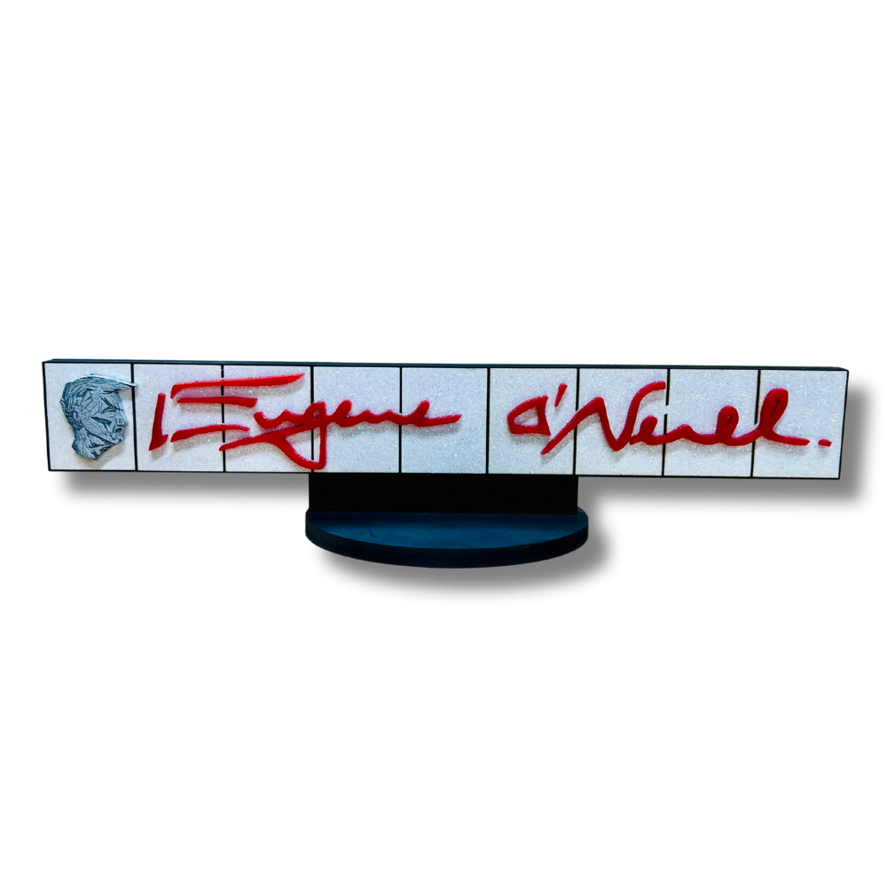 Eugene O'Neill Marquee Shelf Art