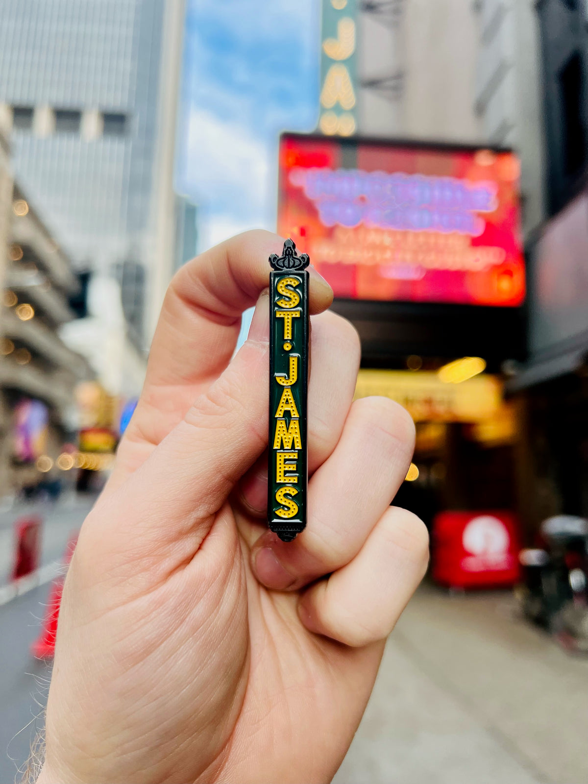 St. James Marquee Enamel Pin