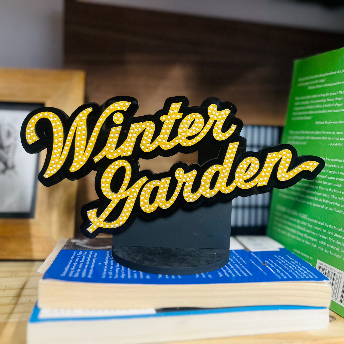Winter Garden Marquee Shelf Art