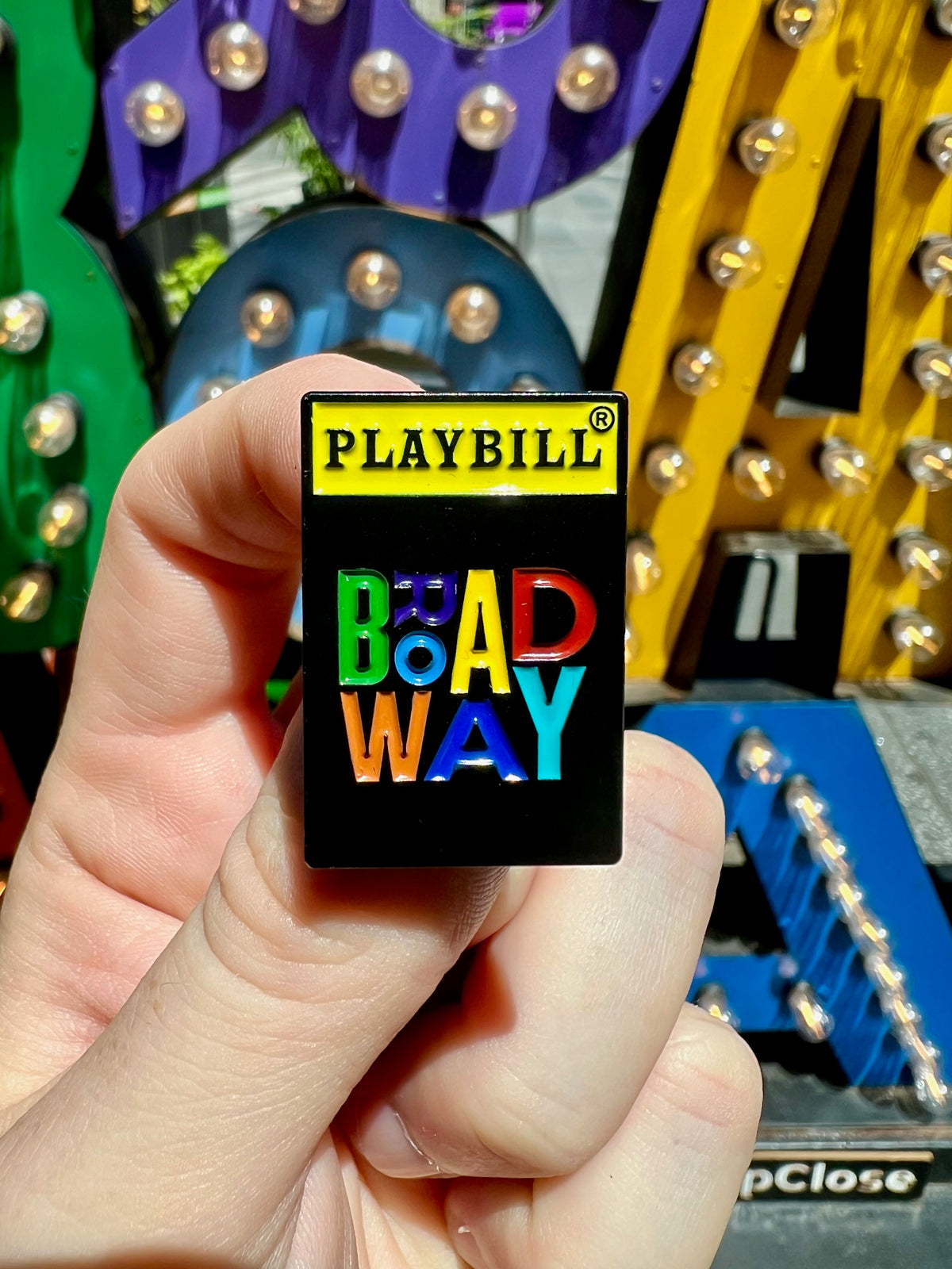 Playbill Enamel Pin