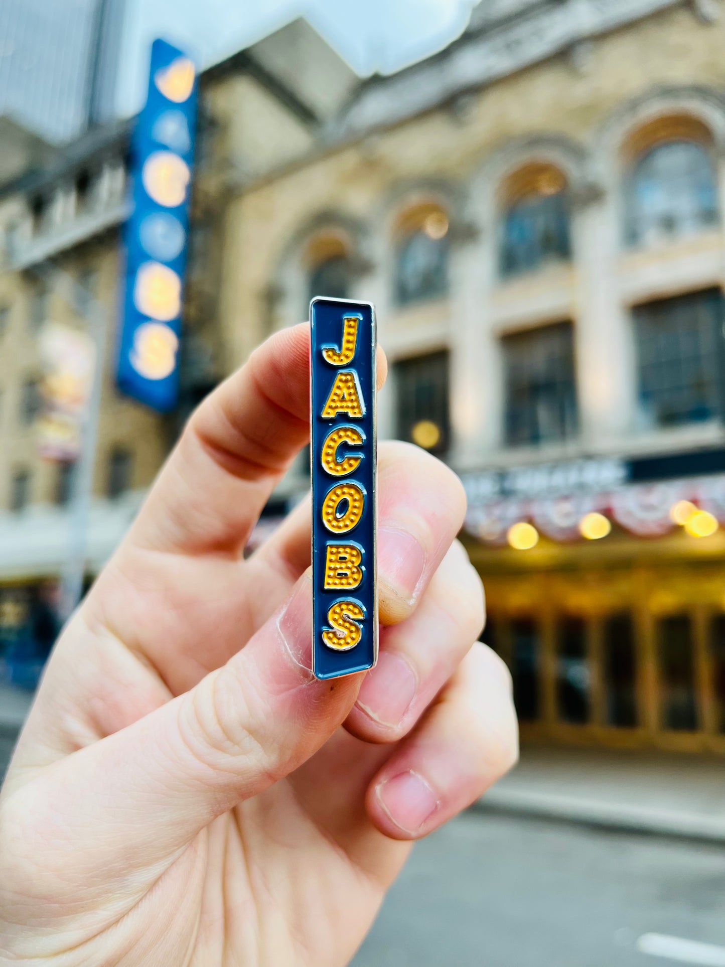 Bernard B. Jacobs Marquee Enamel Pin