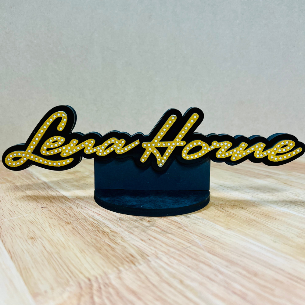 Lena Horne Marquee Shelf Art