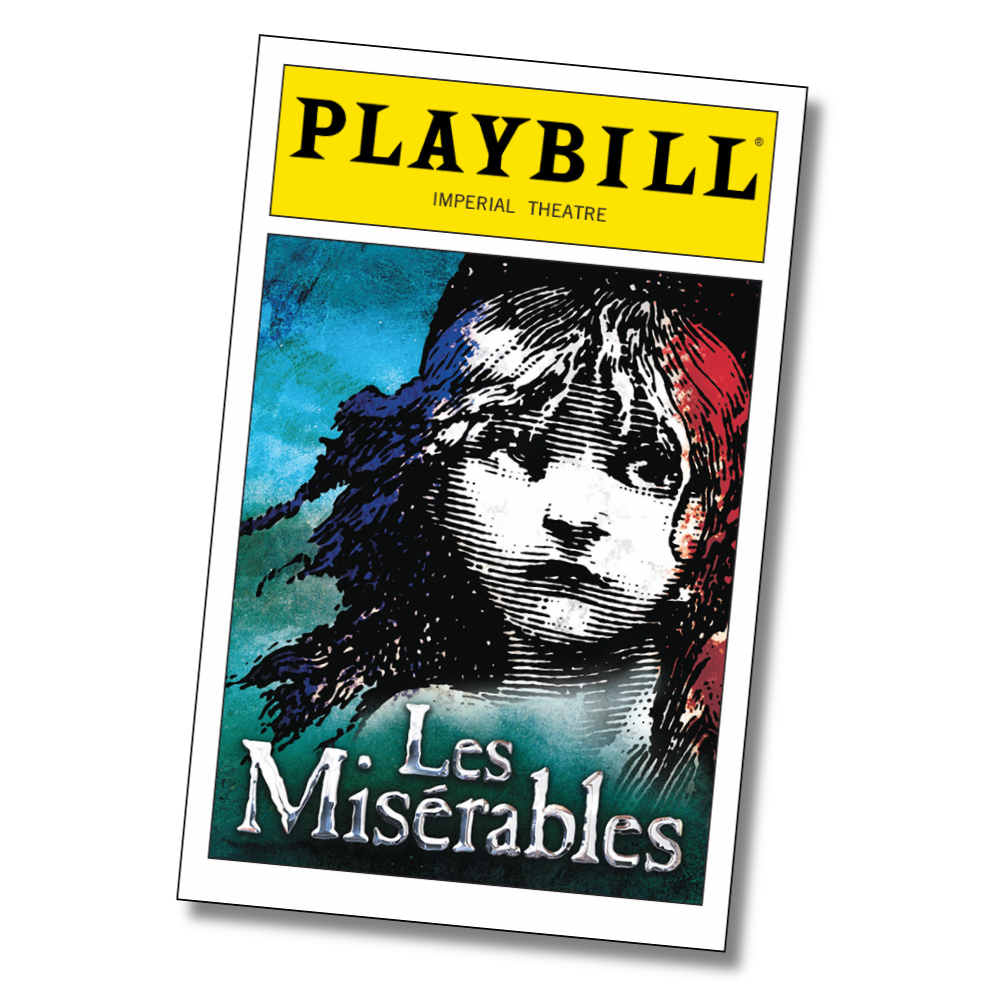 Les Misérables Playbill Sticker