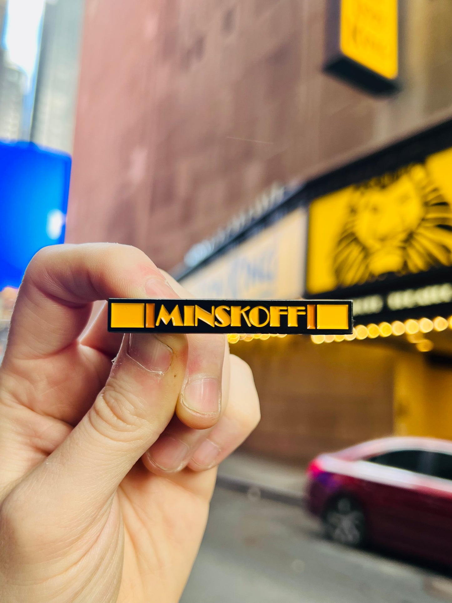 Minskoff Marquee Enamel Pin