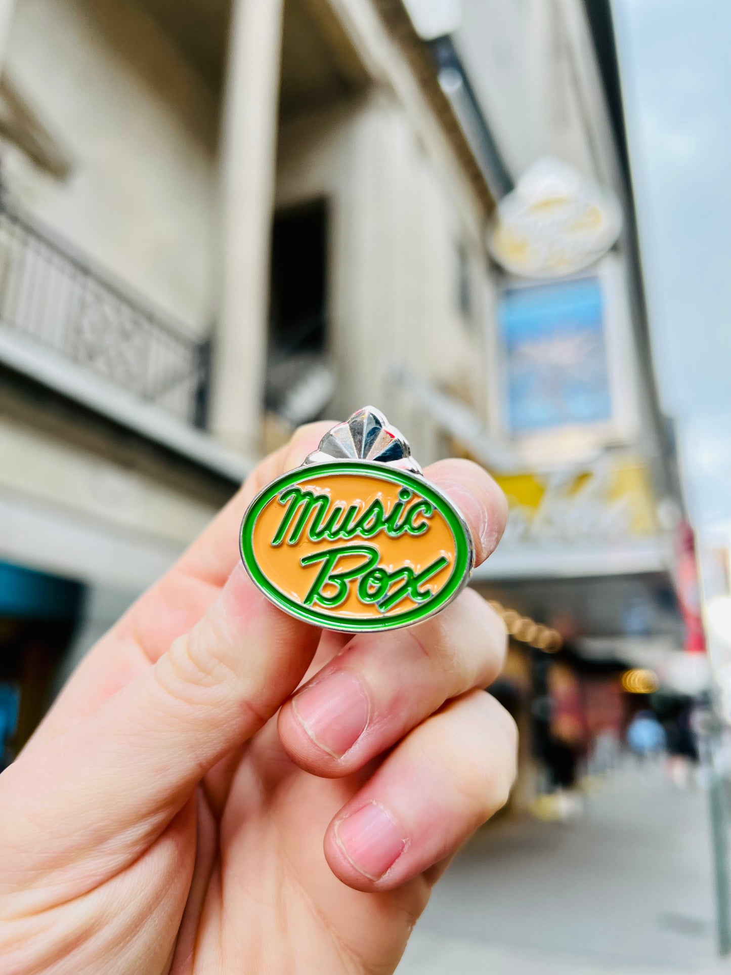 Music Box Marquee Enamel Pin
