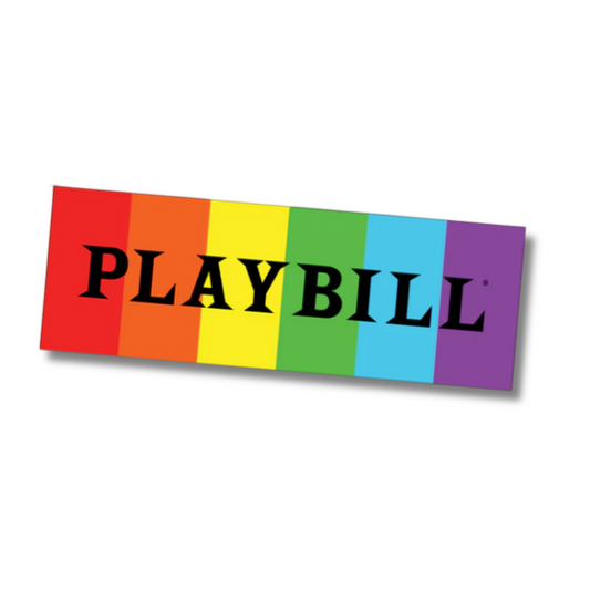 Playbill Pride Header Sticker