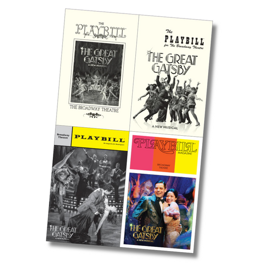 The Great Gatsby 4-Playbill Sticker Set