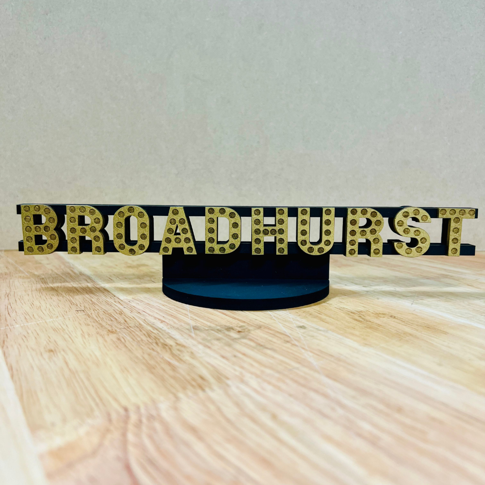 Broadhurst Marquee Shelf Art