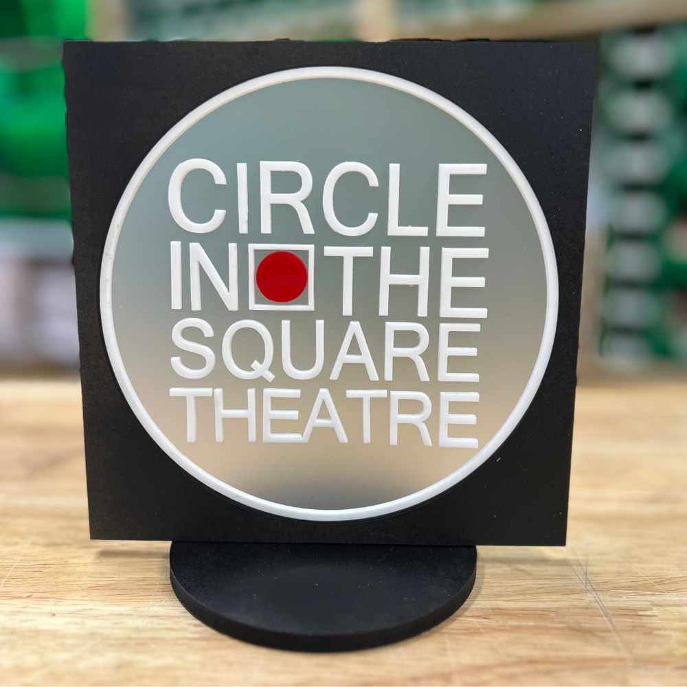 Circle In The Square Marquee Shelf Art