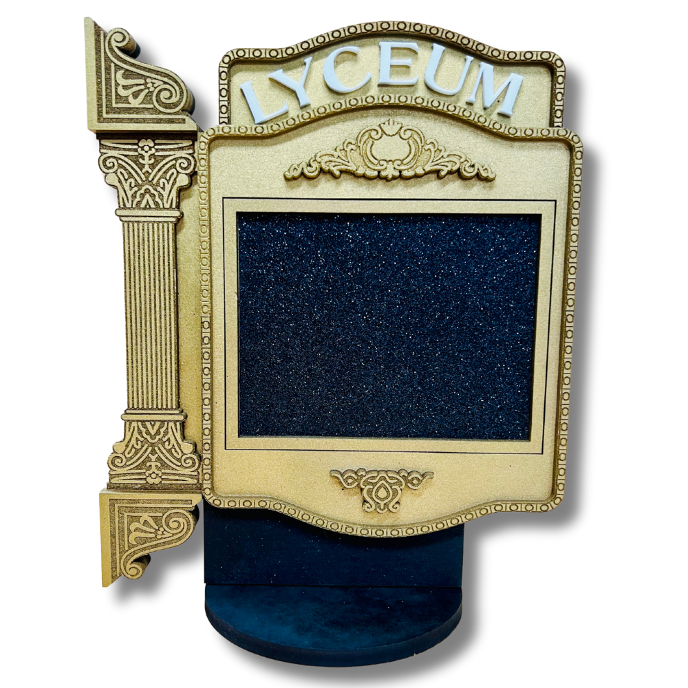 Lyceum Marquee Shelf Art