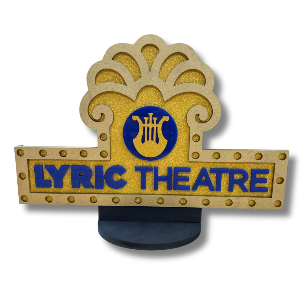 Lyric Marquee Shelf Art