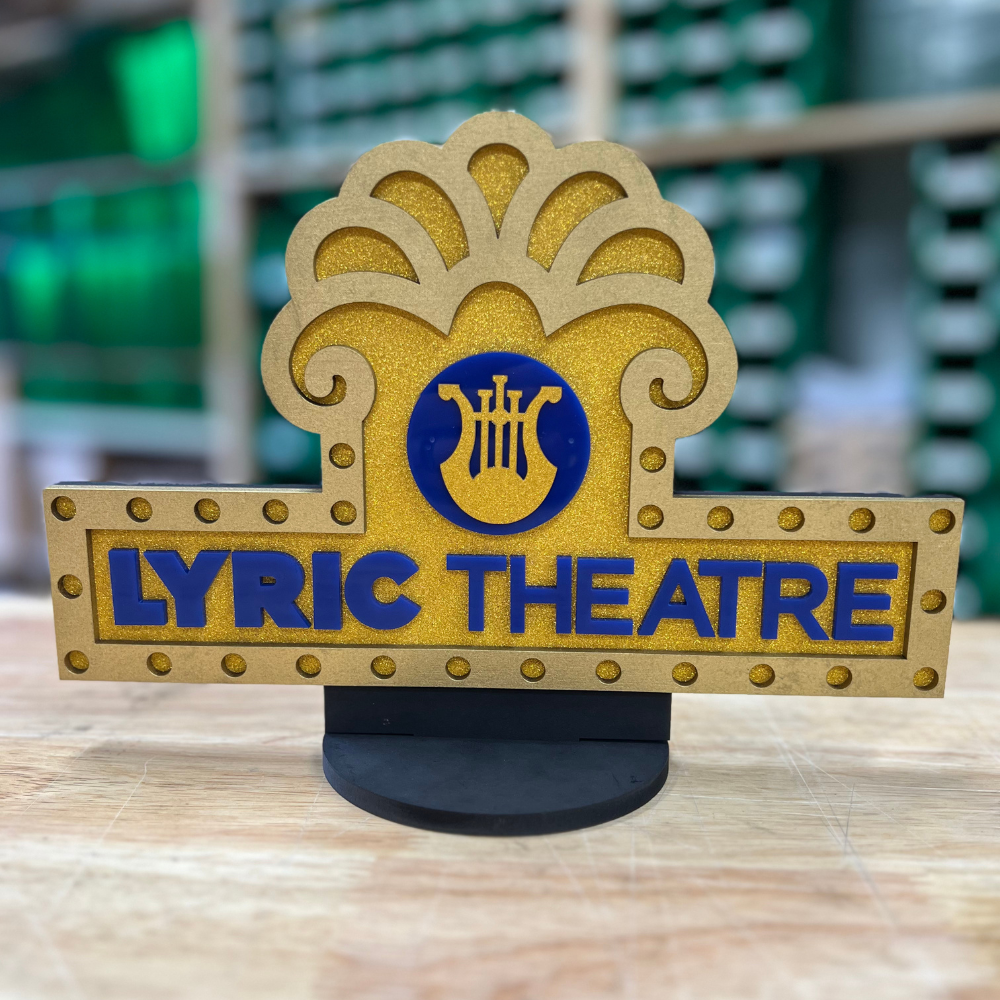 Lyric Marquee Shelf Art