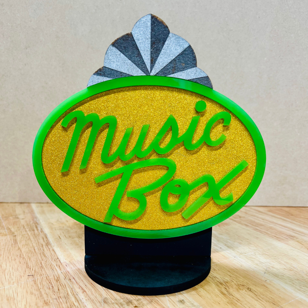 Music Box Marquee Shelf Art