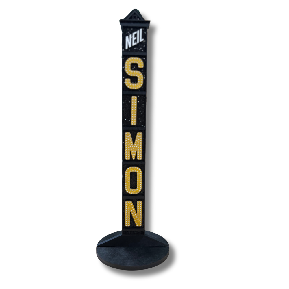 Neil Simon Marquee Shelf Art