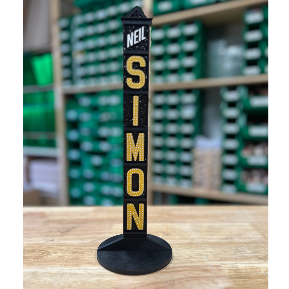 Neil Simon Marquee Shelf Art