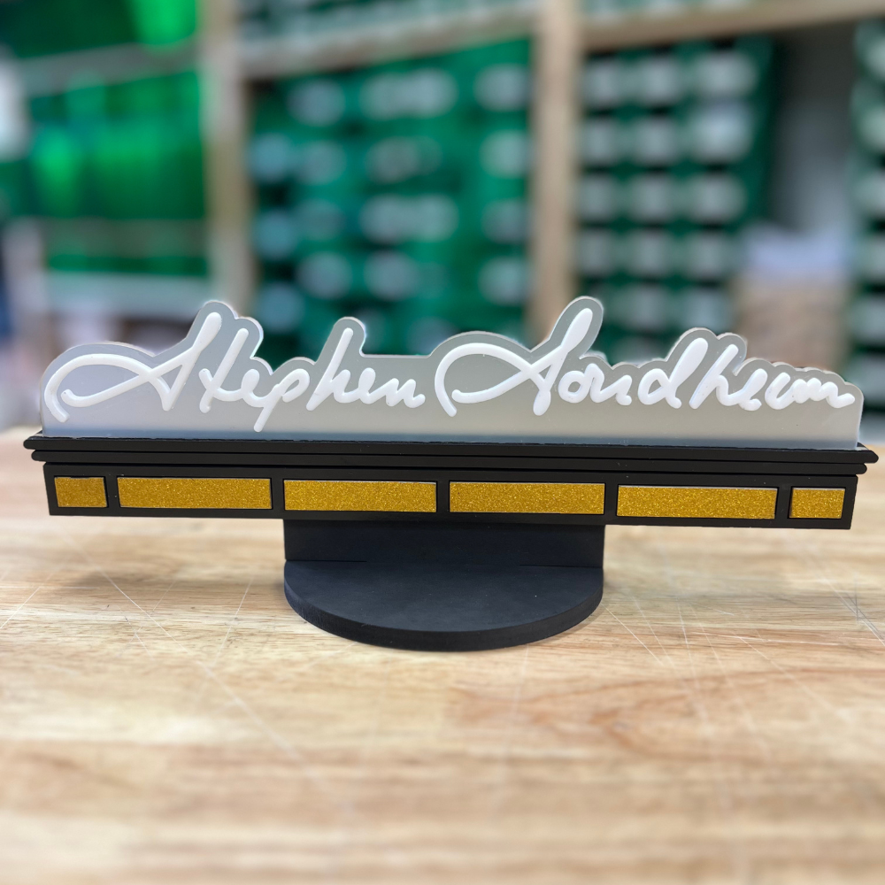 Stephen Sondheim Marquee Shelf Art