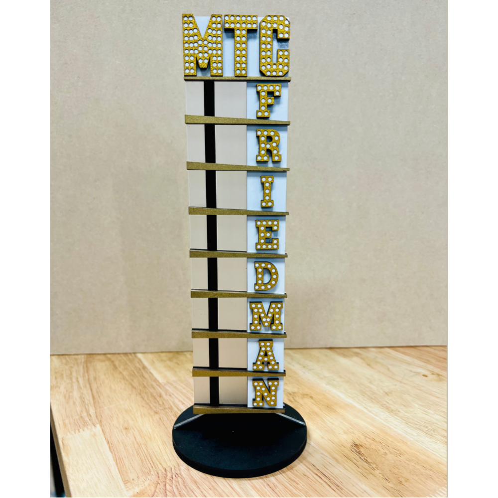Samuel J Friedman Marquee Shelf Art