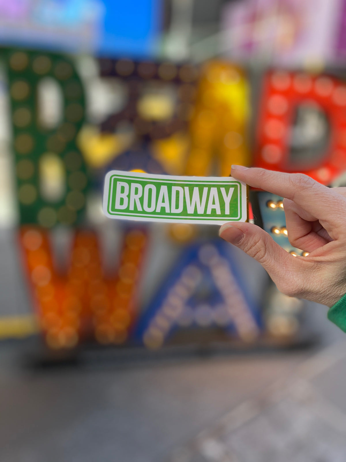 Broadway Street Sign Sticker