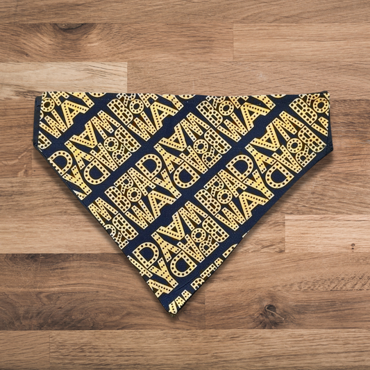 Gold Broadway Doggy Bandana